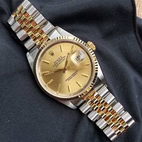 buy rolex datejust 16233 champagne dial two tone|rolex reference number 16233.